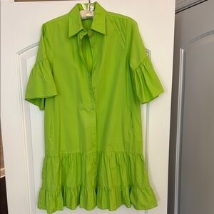Maude Vivante Ruffle Shirt Dress size small